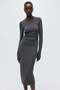 Draped bodycon dress