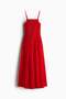 Smocked flared-skirt dress - 7