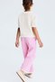 Lace-trimmed seersucker trousers - 4