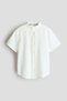 Cotton seersucker grandad shirt