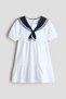 Sailor-collared cotton dress - 5