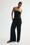 Viscose-blend drawstring trousers - 2