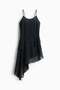 Asymmetric chiffon dress
