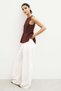Rib-knit peplum waistcoat - 4