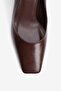 Women's High Heel Shoes Square Toe Stiletto Naya Brown - 3