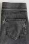 Denim-look wide-leg jeggings