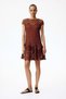Crochet-look flared-skirt dress - 4