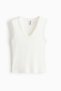 Ribbed V-neck vest top - 2