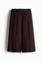 Wide linen-blend culottes - 2