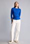 Fitted Basic Plain Ribbed Camisole Long Sleeve Basic T-Shirt I5711Ax26Au - 2