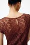 Crochet-look flared-skirt dress - 3
