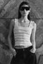 Lace jersey sleeveless top - 4
