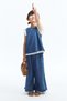 Frill-detail denim trousers - 4