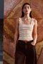 Lace jersey sleeveless top - 3