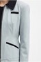 2226 Women's Lined Filet Pocket Double Zipper Slim Fit Jacket Ice Blue - 2