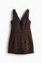 V-neck waisted dress - 5