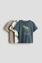 3-pack printed T-shirts - 2