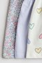 3-pack printed cotton dresses