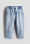 Cotton denim joggers - 4