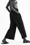 Ankle-length linen-blend trousers - 3