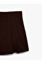 Normal Waist Mini Pleated Skirt - 3