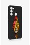 Tecno Spark 8C Compatible Cut-Out Lion Pattern Silicone Case - 3