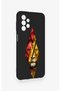 Samsung A23 Compatible Cutout Lion Pattern Silicone Case - 3
