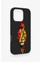 iPhone 16 Pro Compatible Cut-Out Lion Pattern Silicone Case - 3