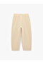 Loose Fit Barrel Pants with Side Pockets - 2