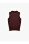 Half Button Polo Collar Sleeveless Knitwear Undershirt T-Shirt - 6