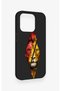 iPhone 15 Pro Compatible Cut-Out Lion Pattern Silicone Case - 3