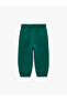 Balon Form Sweatpants with Lion Embroidery and Pocket Detail, Embossed - 2