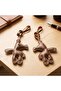 Fuerxy Brown Bear Bag Charm, Cute Bear Charm for Purse Handbags Bag Accessories Car Charms PU Teddy Bears Key Charms, Medium, Polyurethane (PU) - 6