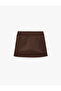 Belted Tie Detail Regular Waist Mini Skirt with Shorts - 6