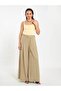 Women's Yellow Sleeveless Square Neck Thick Strap Slim Fit Viscose Blended Body Blouse - 8