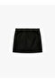 A-Line Regular Waist Regular Fit Cotton Jacquard Mini Skirt - 2