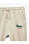 Elastic Cuffs, Pocket Detail, Printed, Lace-Up Waist, Balloon Sweatpants - 7