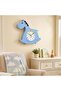 Magical Horse Wall & Table Clock Silent Non-Ticking Sweep Movement for Kids Room, Blue - 2