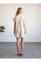 Women's Stone Shirt-Shorts Set Lace Detailed Textured Short Sleeve Shirt Shorts Summer Set - 4