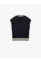 Cotton V-Neck Appliqué Detailed Knitwear Sweater - 6
