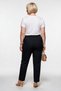 Bb Women's Regular Cut Front Stitching Detailed Straight Leg Fabric Trousers Pants Ekol-Bb - 2