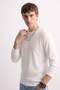 Men's Crew Neck Interlock Sweatshirt - Ecru