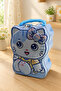 Blue Cute Cat Metal Lockable Piggy Bank |   Money Saving & Gift Giving - 6