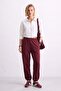 Women's Polo Collar Zippered Sweatshirt - Ecru - 2