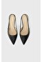 Leather Kitten Slingback Pumps - 4