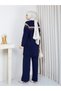 Tunic Set with Sim Detailed Knitwear Pants - 5