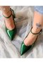 Dubai Green Silvery 5 cm Heel Sandals