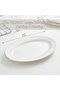 ISLA New Bone China Oval Platter 36 cm – White Serving Platter for Hosting & Festive Dining - 3