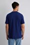 Printed Dark Navy Blue Men's T-Shirt M0612587-70496 - 4