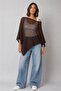 Women's Modern Stylish Transparent Asymmetrical Poncho Blouse – Loose Fit